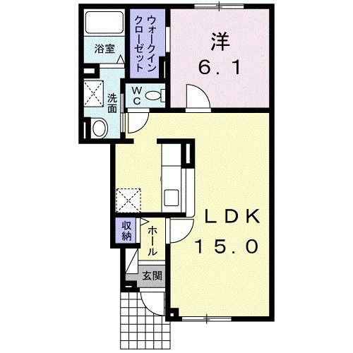 カモミール　Ｂの間取り