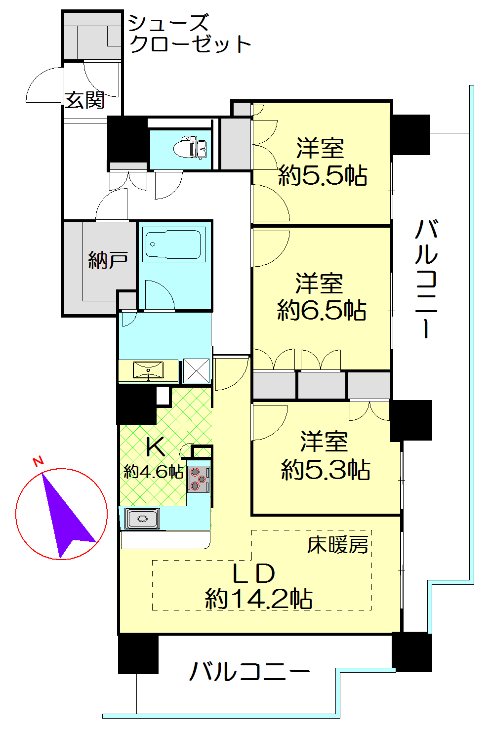 BELISTAタワー春日部の間取り