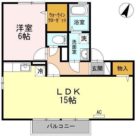 カームダウン愛の間取り