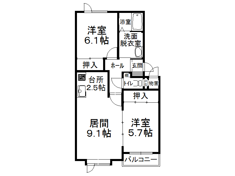 イースト１２の間取り