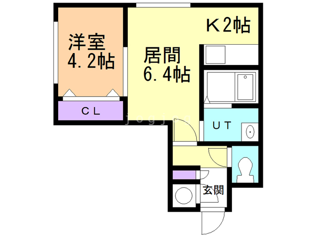 札幌市白石区本郷通のマンションの間取り