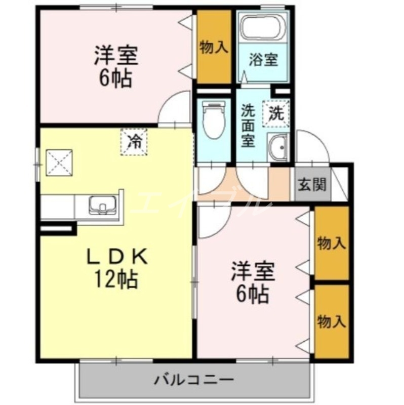 エスペランサＴＡＴＳＵＭＩの間取り