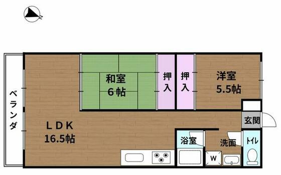 サンヴィレッジの間取り