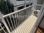 バルコニー　外からの目が気にならないバルコニーで洗濯物が干せます