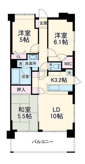 モナーク甲府_間取り_0