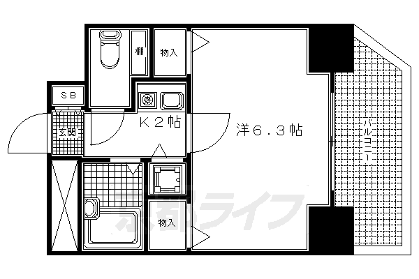 プレサンス京都駅前の間取り写真