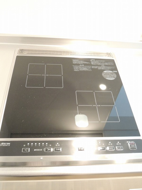 キッチン　1K：1口IHコンロになります。