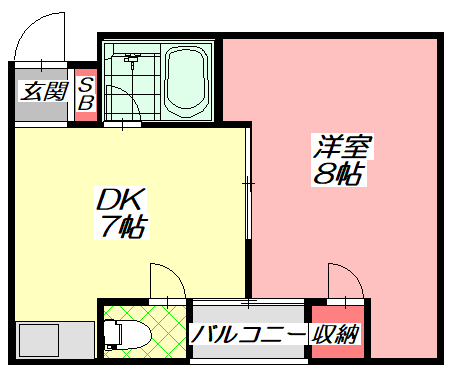 サングリーン有持の間取り写真