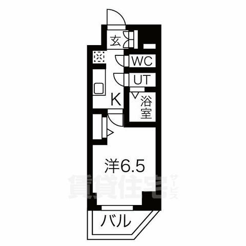 地下鉄名城線 上前津駅 徒歩7分 12階建 築5年の間取り写真