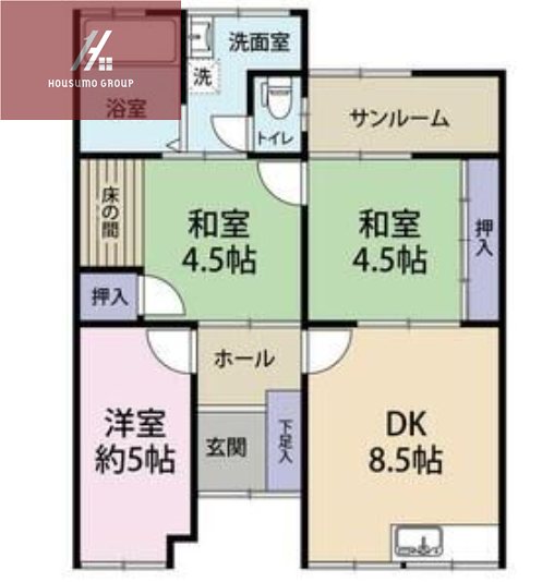 上四条町9-22の間取り写真