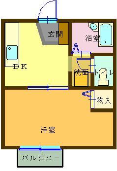 エトワールしゅりの間取り