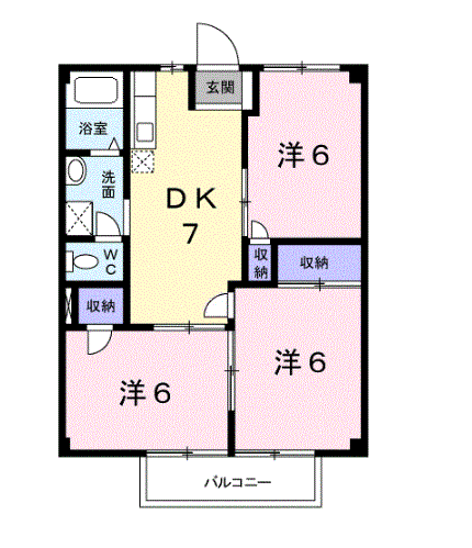 サンメゾン太子の間取り