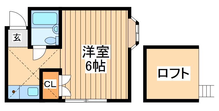 神奈川県相模原市南区若松５（アパート）の賃貸物件の間取り