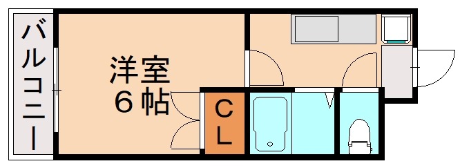 北九州市八幡西区楠木のマンションの間取り