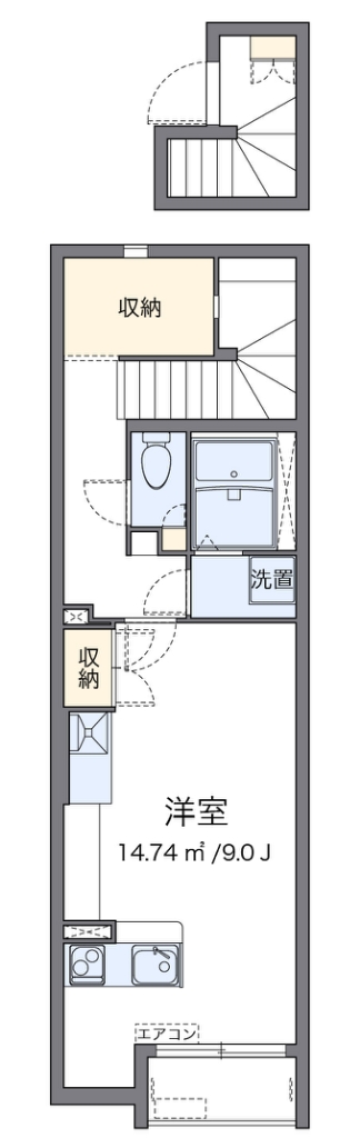 ミランダＤＯＭＡＮＩ　Iの間取り