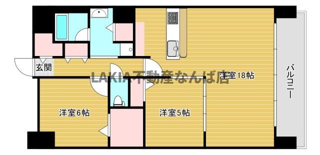 ラ　フェリーチェ難波の間取り