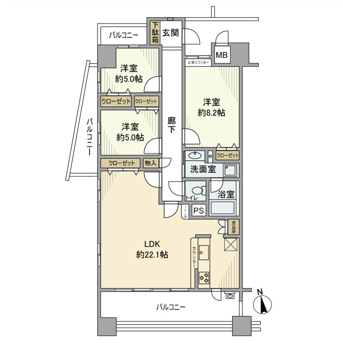 シティコーポ正木の間取り