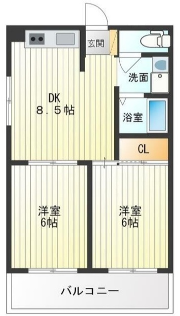 芋仙恩田ビルの間取り