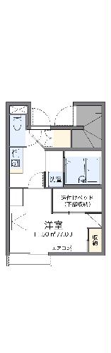 レオパレスメゾン藍の間取り