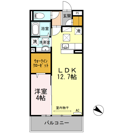 フローラ宮田の間取り