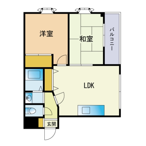 スプリーム高宮の間取り