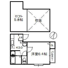 【クリスタルK九大南の間取り】