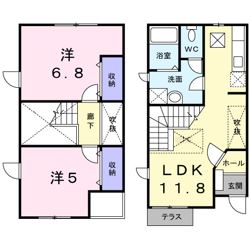 【イルマーレ　Ａの間取り】