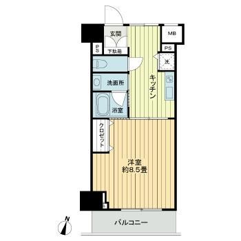 仙台市青葉区一番町のマンションの間取り