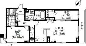 渋谷区鉢山町のマンションの間取り