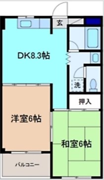 プランドール中名の間取り