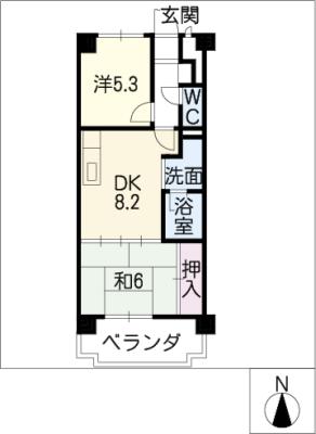 エステート鳴海の間取り