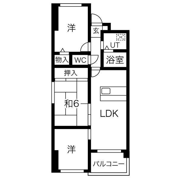 【シャトー三和青山の間取り】