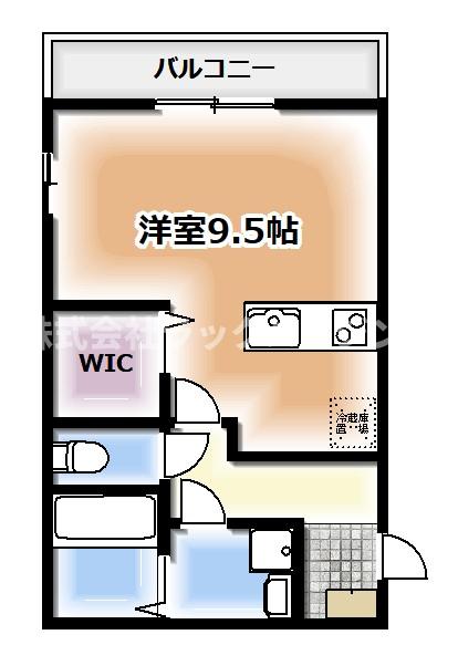 寝屋川市打上高塚町のアパートの間取り