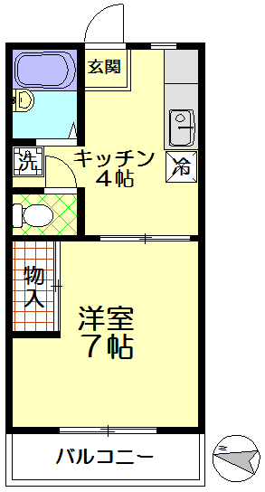 シティハイツMの間取り