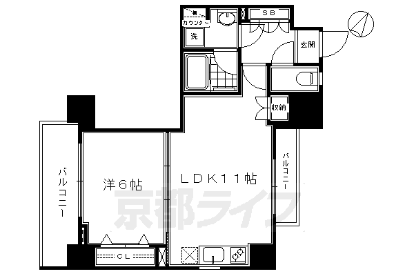 ベラジオ京都洛南IIの間取り