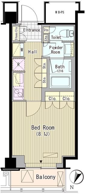 渋谷区笹塚のマンションの間取り