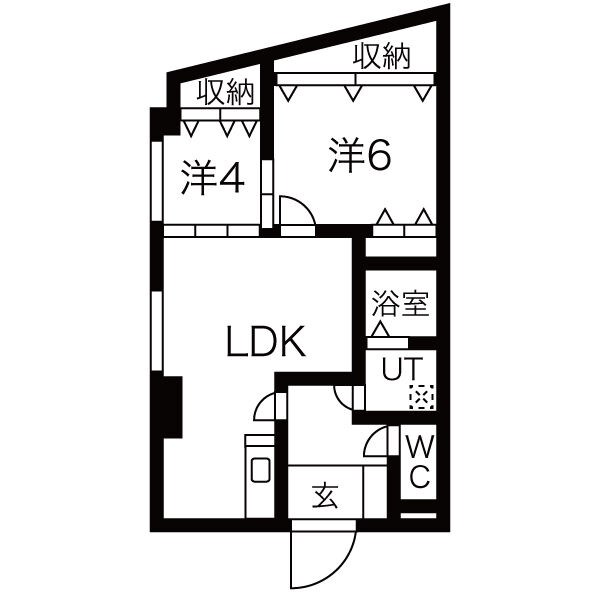 神戸市垂水区千鳥が丘のマンションの間取り