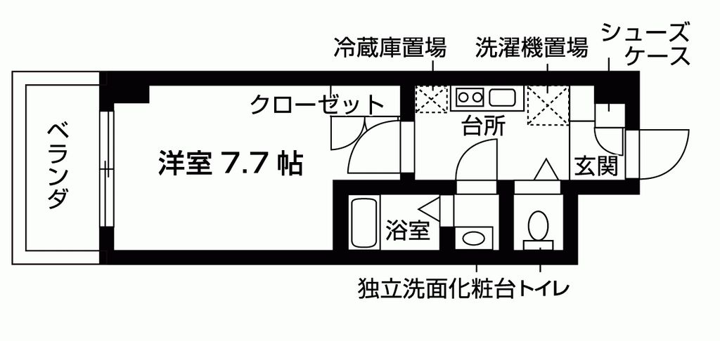 サニープレイス港島の間取り