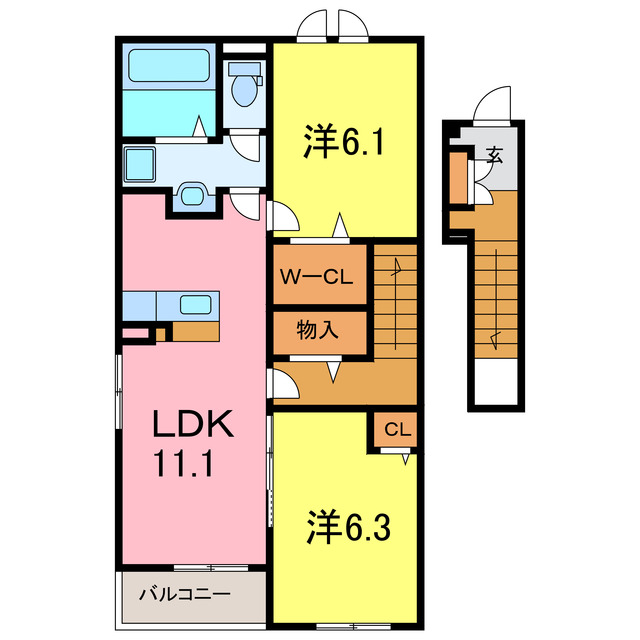 オリーブIIの間取り