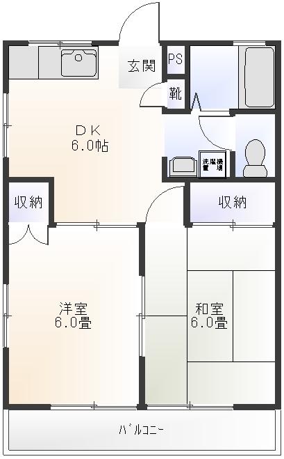 アーヴァンヒルズ２号館の間取り