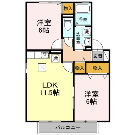 リヴェールコート　C棟の間取り