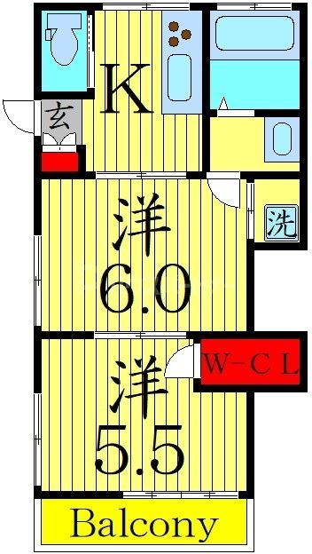 さいたま市大宮区土手町のアパートの間取り