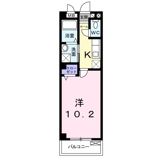 ノイ　ブルーメ桂川の間取り