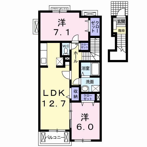 シャンプラージュの間取り