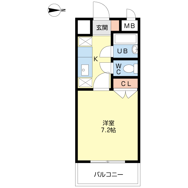 ベルメゾン亀川の間取り