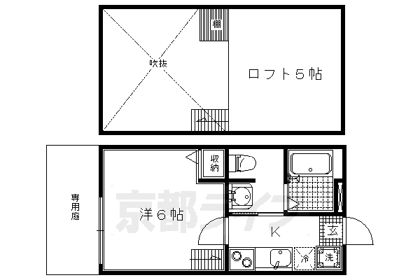 ロフティ京都西陣の間取り