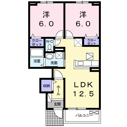 エヴァーグリーン三間寺　Iの間取り