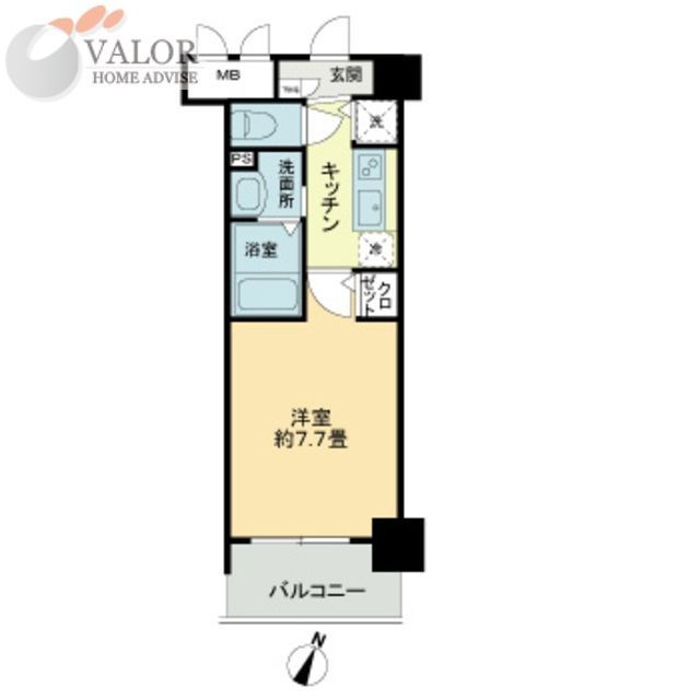 横浜市西区戸部町のマンションの間取り