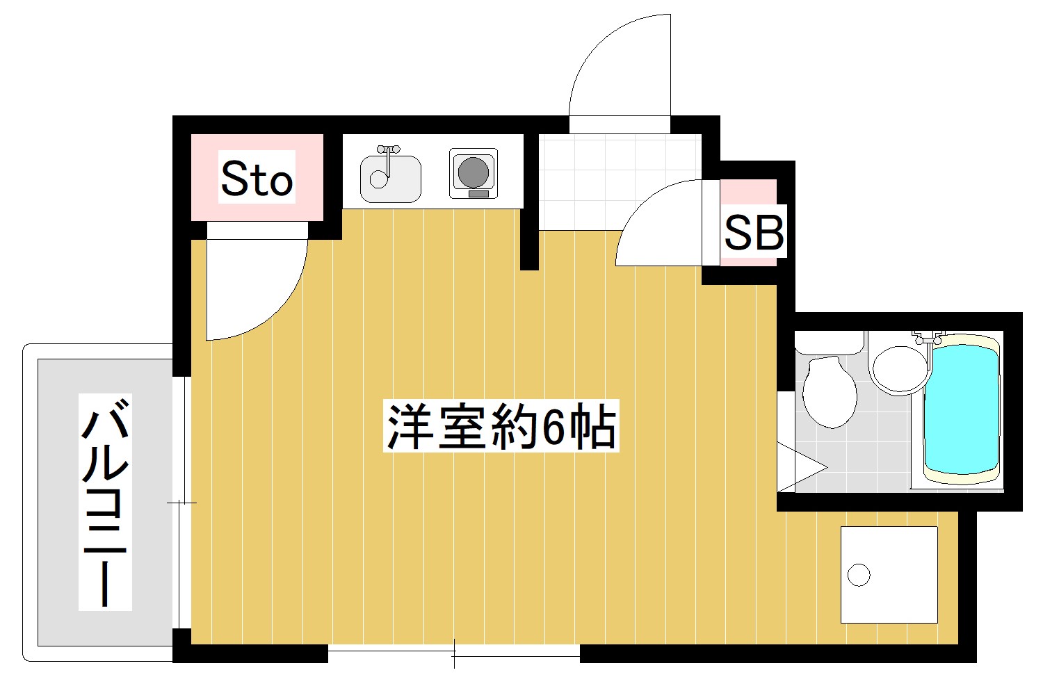 西谷第6ビルの間取り