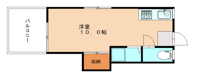 北九州市八幡西区竹末のアパートの間取り